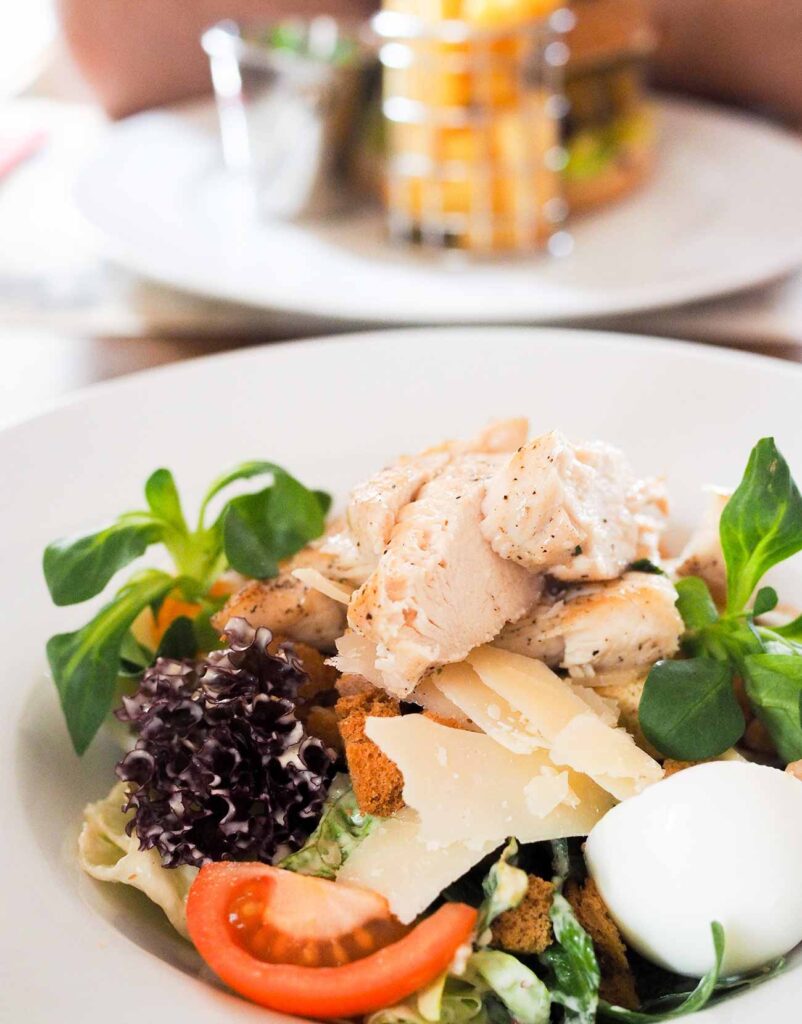 Mediterranean tuna salad with fresh herbs